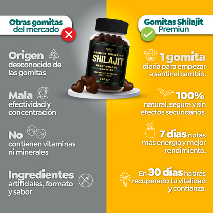 GOMAS SHILAJIT -  CON MÁS ENERGÍA Y CAMBIA TU VIDA.